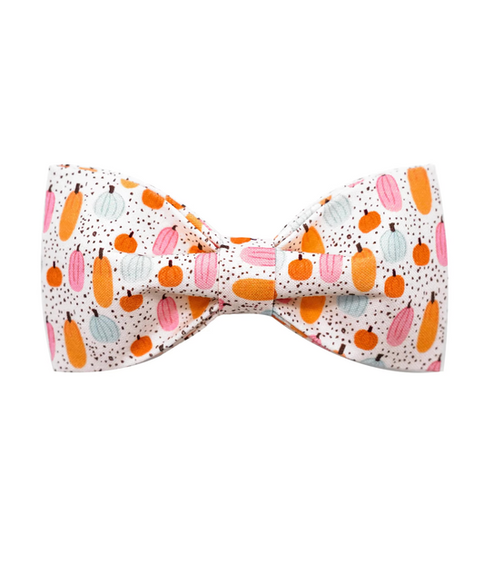 Pumpkin Howl-O-Ween Dog Bow Tie