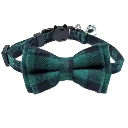 Central Purr Plaid Cat Collar