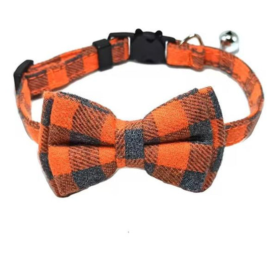 Plaid in the Village Cat Collar