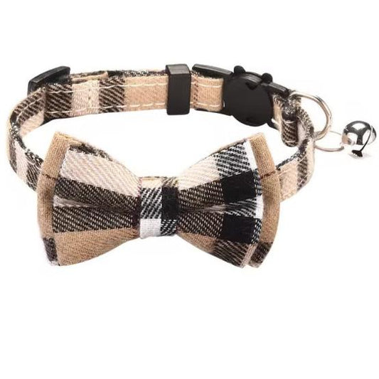 Greenwich Glam Plaid Cat Collar