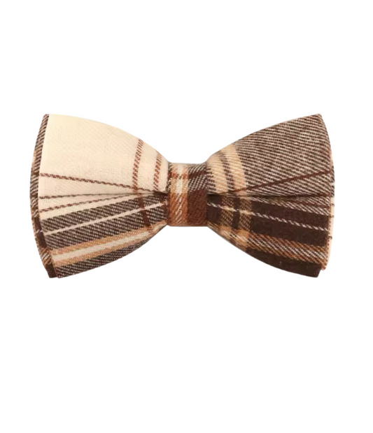 Mocha Ridge Tweed Bow Tie